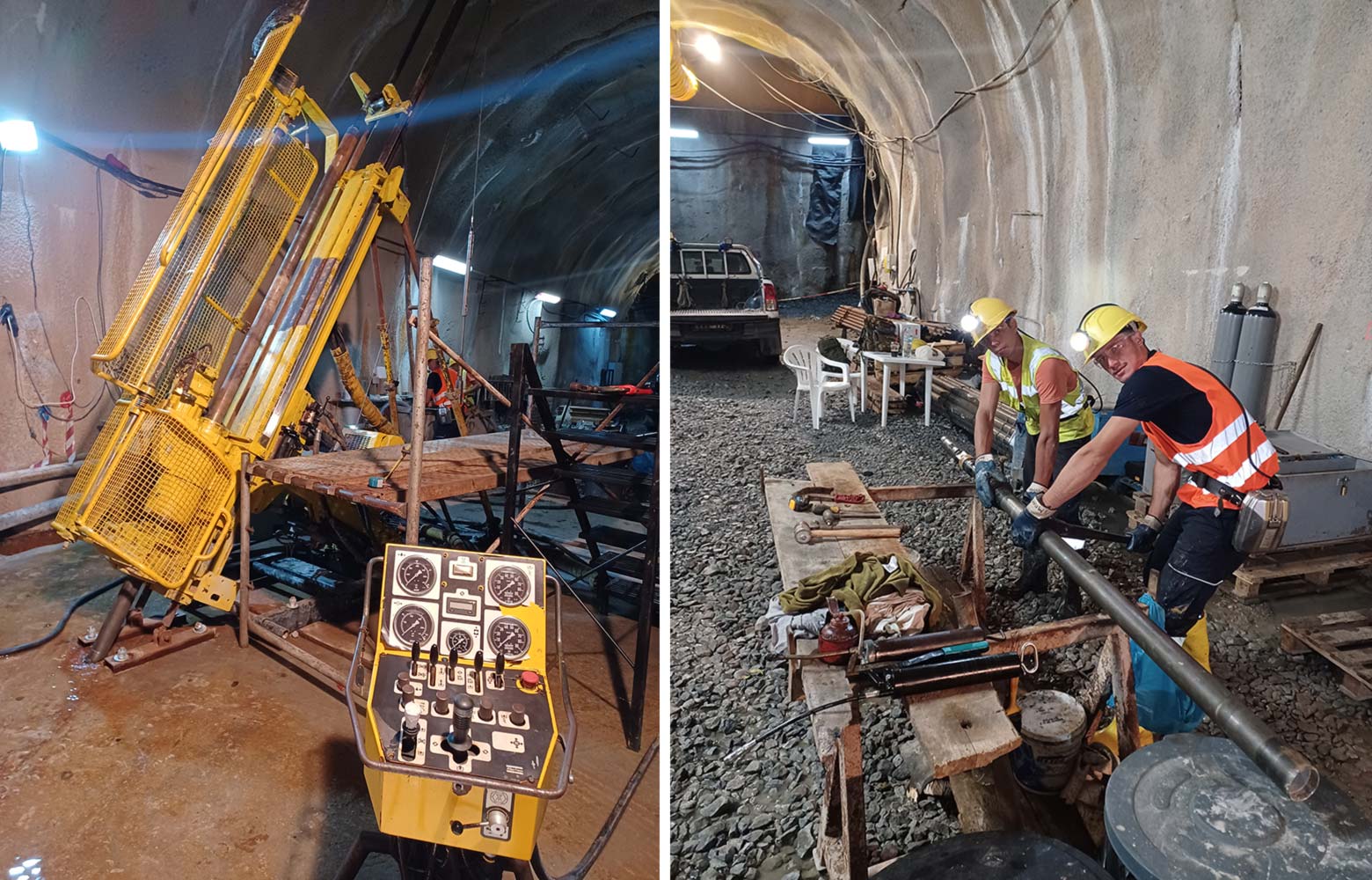 Geotest has now installed an Epiroc U6 underground rig for the Skouries water monitoring project